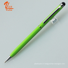 Stylo stylo stylo tactile en métal